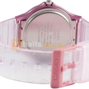 CASIO MQ-24S-4BDF Pop Series Analog Watch With Pink Transparent Strap