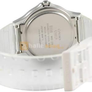 CASIO MQ-24S-7BDF Pop Series Analog Watch With White Transparent Strap