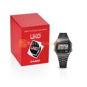 Casio A168WEUC-1ADR Vintage Digital UNO Collaboration Model Unisex Watch