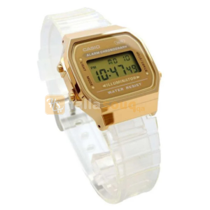 Casio A168XESG-9ADF Vintage Digital Unisex Watch Transparent Resin Strap