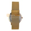 CASIO MTP-B130MG-1AVDF Analog Stainless Steel Mesh Golden Strap Men`s Watch l Black Dial