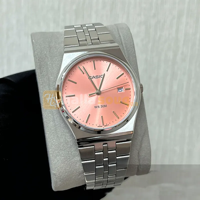 CASIO MTP-B145D-4AVDF Pink Dial Men`s Vintage Analog Watch