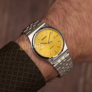 CASIO MTP-B145D-9AVDF Yellow Dial Men`s Vintage Analog Watch