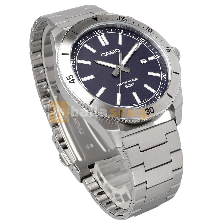 CASIO MTP-B155D-2EVDF Analog Blue Dial Men`s Watch